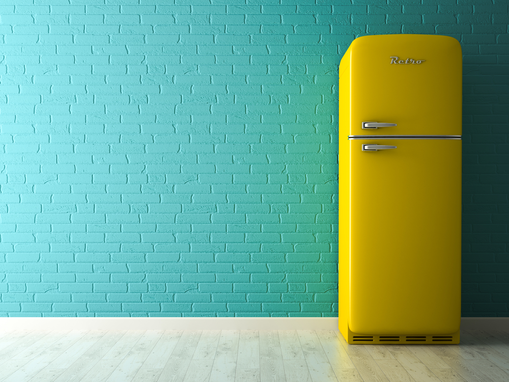 Yellow Refrigerator